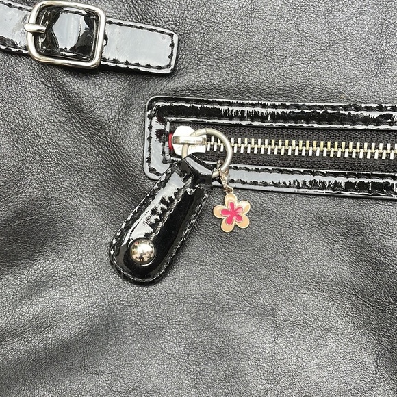 Coach Bonnie Leather Fold-Over Tote Bag /Purse - Picture 4 of 12